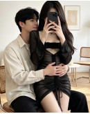                                                          【Preorder】40kg-55kg Ribbon Night Dress+ T-Back