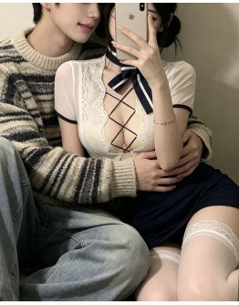                                                          【Preorder】40kg-80kg Cos Lace Dress Sexy Lingeries