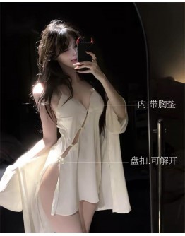                                                          【Preorder】40kg-60kg Ice Silk Pads Cut-Out Dress+ T-Back