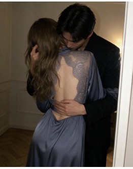                                                          【Preorder】40kg-70kg Ice Silk Long-Line Robe Kimono