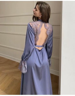                                                          【Preorder】40kg-70kg Ice Silk Long-Line Robe Kimono
