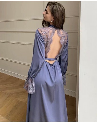                                                          【Preorder】40kg-70kg Ice Silk Long-Line Robe Kimono