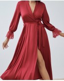                                                          【Preorder】40kg-70kg Ice Silk Long-Line Robe Kimono