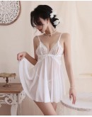                                                          【Preorder】40kg-60kg Thin Lace Backless Night Dress+ T-Back