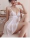                                                          【Preorder】40kg-60kg Thin Lace Backless Night Dress+ T-Back