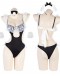                                                          【Preorder】40kg-55kg Black Lace Cos Maid Body-Suit