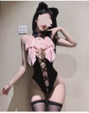                                                          【Preorder】40kg-55kg Kitty Cos Ribbon Body-Suit