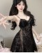                                                          【Preorder】40kg-68kg Velvet Flora Patterned Night Dress/ Kimono