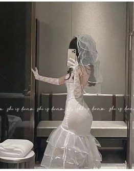                                                          【Preorder】40kg-55kg Wedding Bride Style Home Dress Set