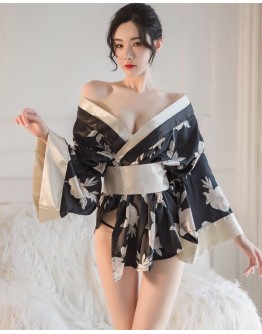                                                          【Preorder】40kg-75kg Loose Kimono Belt Night Dress+T-Back