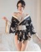                                                          【Preorder】40kg-75kg Loose Kimono Belt Night Dress+T-Back