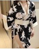                                                          【Preorder】40kg-75kg Loose Kimono Belt Night Dress+T-Back