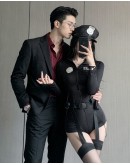                                                          【Preorder】Police Cosplay Tie-Belt Body-Suit Set