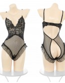                                                          【Preorder】40kg-76kg Faux Pearl Camisole Lace Body-Suit
