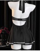                                                          【Preorder】40kg-55kg Cos Dark Angel Ribbon Sexy Lingeries Set