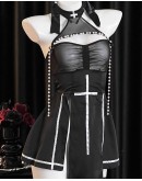                                                          【Preorder】40kg-55kg Cos Dark Angel Ribbon Sexy Lingeries Set
