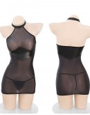                                                          【Preorder】40kg-55kg Faux Leather Fitted Dress+ T-Back