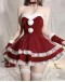                                                          【Preorder】40kg-55kg Korea Velvet Cos Rabbit Christmas Dress