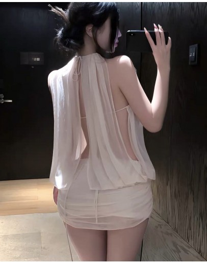                                                          【Preorder】40kg-55kg Off-The-Shoulder Sexy Lingerie's Dress