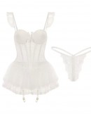                                                          【Preorder】40kg-55kg Underwire Pads Lace Dress+ T-Back