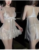                                                          【Preorder】40kg-60kg French Style Flora Lace Dress With T-Back