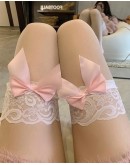                                                          【Preorder】40kg-55kg Ribbon Lace Stockings