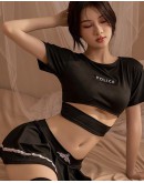                    【READY STOCK】Slimfit Tops+ Skirt+ T-Back Sexy Lingeries (Not Include Stockings)