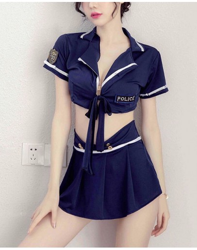                 【READY STOCK】Cosplay Tops+ Skirt Sexy Lingeries
