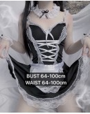                 【READY STOCK】Lace Maid Apron Sexy Lingeries Set
