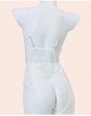                 【READY STOCK】V-Neck Lace Body-Suit Sexy Lingeries