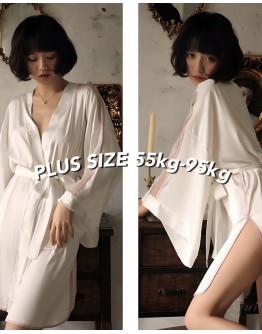                                           【Ready Stock】Over-Size Long-Line Kimono Pajamas