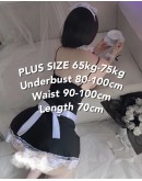                                                          【Ready Stock】Plus Cosplay Maid Sexy Lingeries