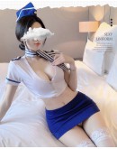                                                          【Ready Stock】Airline Style Sexy Lingeries Set