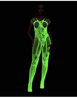                                                          【Preorder】Camisole Fluorescent Body-Suit Stockings