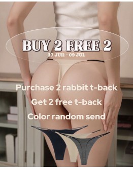                                                          【Preorder】Rabbit Lace Sexy Lingeries T-Back