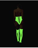                                                          【Preorder】Sleeveless Body-Suit +Fluorescent Stockings