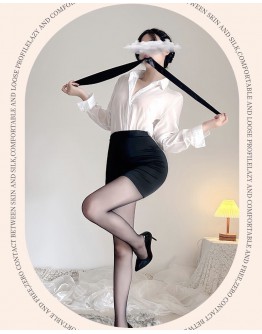                                                          【Preorder】40kg-80kg Plus Size Shirt+ Fitted Skirt + Stockings