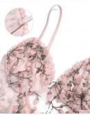                                                          【Preorder】Embroidery Pinky Chiffon Body-Suit