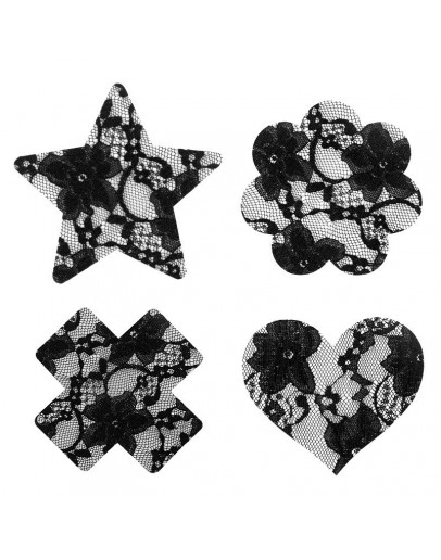                                                          【Preorder】Black Lace Sexy Lingeries Nipple Covers