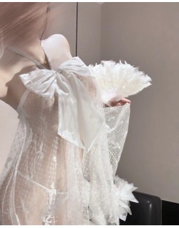                                                          【Preorder】40kg-60kg Ribbon Grenadine Sexy Lingeries Dress