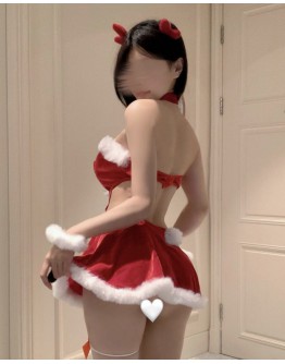                                                          【Preorder】Limited Christmas Velvet Skirt Set