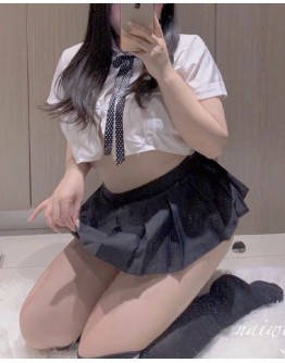                                                          【Preorder】40kg-90kg Mini-Skirt Shirt Sexy Lingeries Set