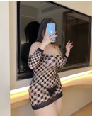                                                          【Preorder】55kg-80kg Off-The-Shoulder Plus Sexy Lingeries Dress