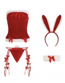                                                                【READY STOCK】40kg-60kg Christmas Limited Rabbit Velvet Set+ Stockings