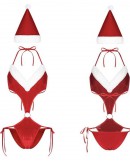                                                                【READY STOCK】40kg-65kg Xmas Christmas Velvet Body-Suit + Hats Set