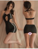                                                          【Preorder】40kg-60kg Stripe Camisole Backless Sexy Lngeries