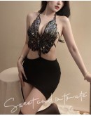                                                          【Preorder】40kg-55kg Sequins Butterfly Fitted Sexy lingeries