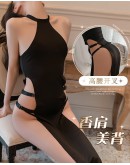                                                          【Preorder】40kg-60kg Halter-Neck Fitted Sexy Lingeries Dress