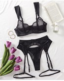                                                          【Preorder】S-L Underwire Bikini 4 In Set Sexy Lingeries