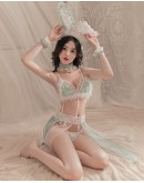                                                          【Preorder】40kg-60kg Rabbit Velvet Bikini Skirt Set